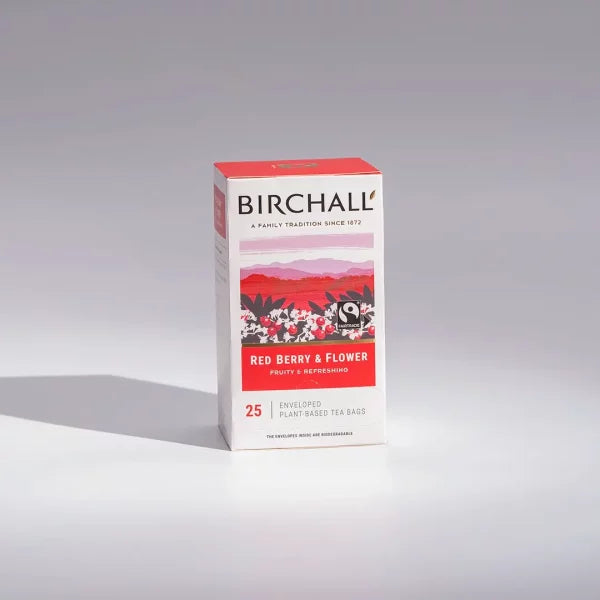 Birchall Red Berry & Flower Tagged & Envelope Tea