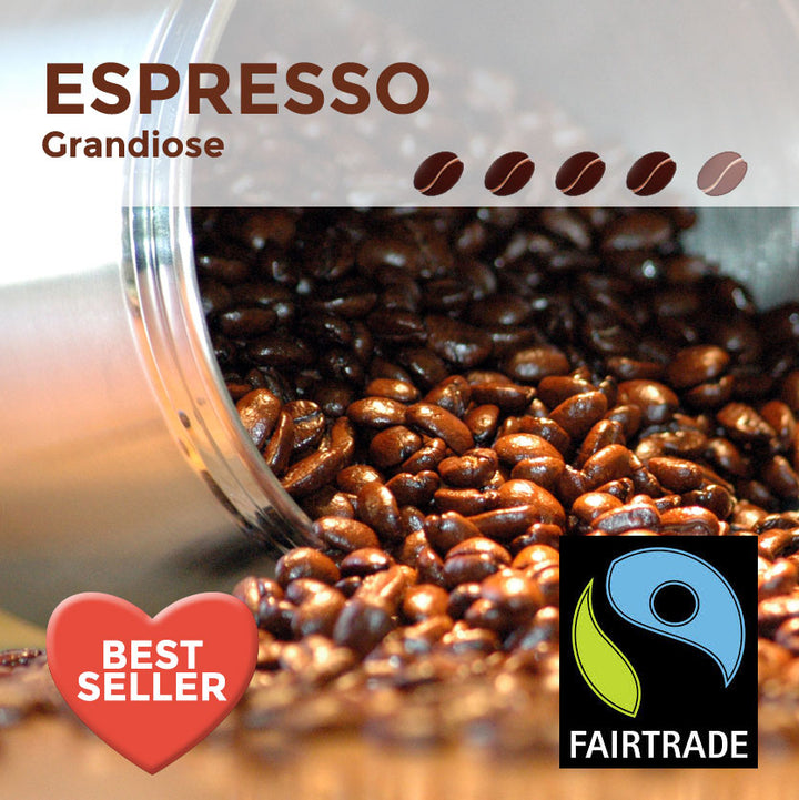 Fairtrade Espresso Grandiose Coffee Beans